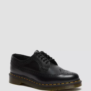 3989 Yellow Stitch Smooth Leather Brogue Shoes