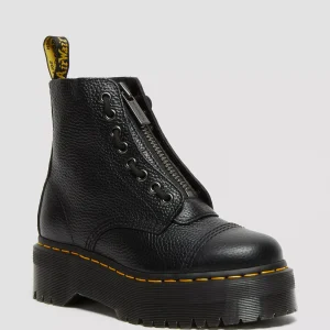 SINCLAIR Milled Nappa Leather Platform Boots