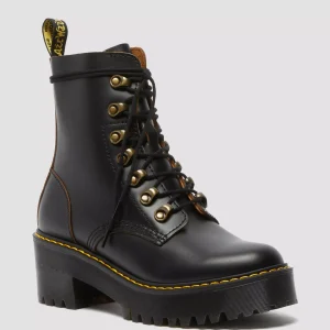 Leona Women's Vintage Smooth Leather Heeled Boots