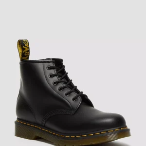101 Yellow Stitch Smooth Leather Ankle Boots