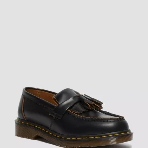 Adrian Vintage Made In England Quilon Leather Tassel Loafers