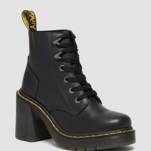 Jesy Sendal Leather Lace Up Flared Heel Boots