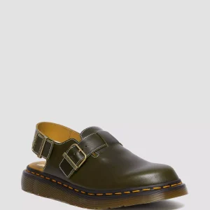 JORGE Made in England Classic Leather Slingback Mules