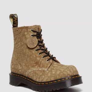 1460 Made in England Emboss Suede Lace Up Boots