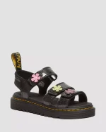 Junior Klaire Coated Glitter Velcro Sandals