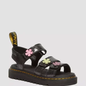 Junior Klaire Coated Glitter Velcro Sandals