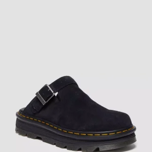 Zebzag Suede Slingback Platform Mules
