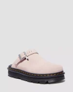 Zebzag Suede Slingback Platform Mules