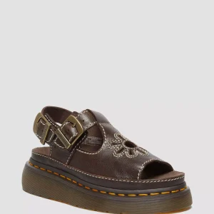 Dunnet Flower Full Grain Leather Sandals