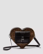 Heart Bag Leopard Kiev Leather Backpack