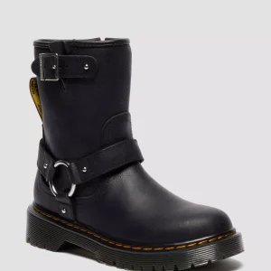 Genaya Junior Kids Leather Biker Boots