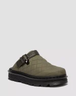 Zebzag Quilted Canvas Slingback Platform Mules
