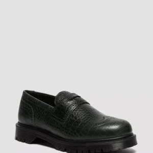 PENTON BROGUE Emboss Leather Loafers
