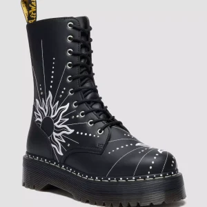 JADON HI SOLAR FLARE Reclaimed Leather Platform Boots