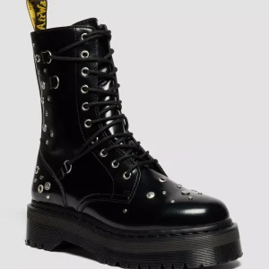 JADON HI Studded Buttero Leather Platform Boots