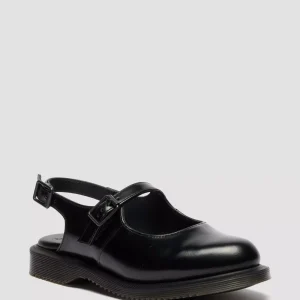 Madaline Mary Jane Smooth Leather Sling Back Shoes