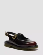 Madaline Mary Jane Rub Off Leather Sling Back Shoes