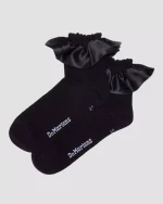 Satin Frill Socks Organic Cotton Blend