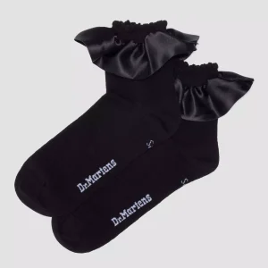 Satin Frill Socks Organic Cotton Blend