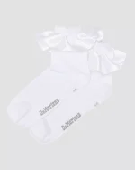 Satin Frill Socks Organic Cotton Blend