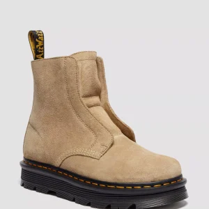 ZEBZAG LACELESS Slip On Suede Boots
