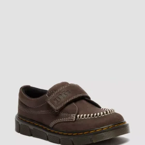 Junior Raffe Strap Tumbled Nubuck Moc Toe Shoes