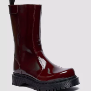 Rejena Lacquered Leather Boots