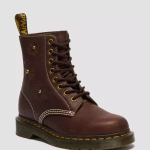 1460 Pascal Flower Grizzly Leather Boots