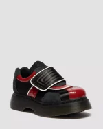 Buzz Strap Mixed Material Shoes
