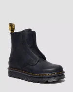 Zebzag Laceless Slip On Leather Boots