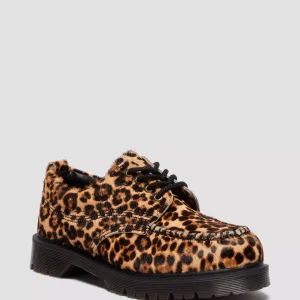 LOWELL Leopard Print Moc Toe Shoes