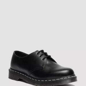 1461 White Stitch Smooth Leather Lace Up Shoes