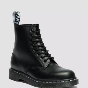 1460 White Stitch Smooth Leather Lace Up Boots