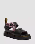 Junior Marlowe II Glitter Heart Leather Strap Shoes
