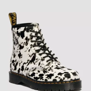 1460 Bex Dalmatian Hair On Leather Lace Up Boots