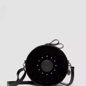 Wednesday Round Backpack Velvet & Kiev Leather Bag