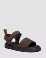 Youth Marlowe Flower Debossed Nubuck Strap Sandals